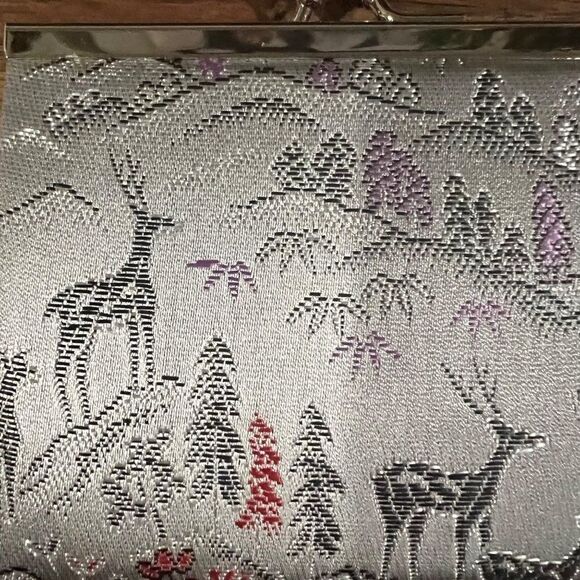 VTG Rare Japanese coin purse Nishijin Ori small wallet Excellent Condition - Picture 3 of 5